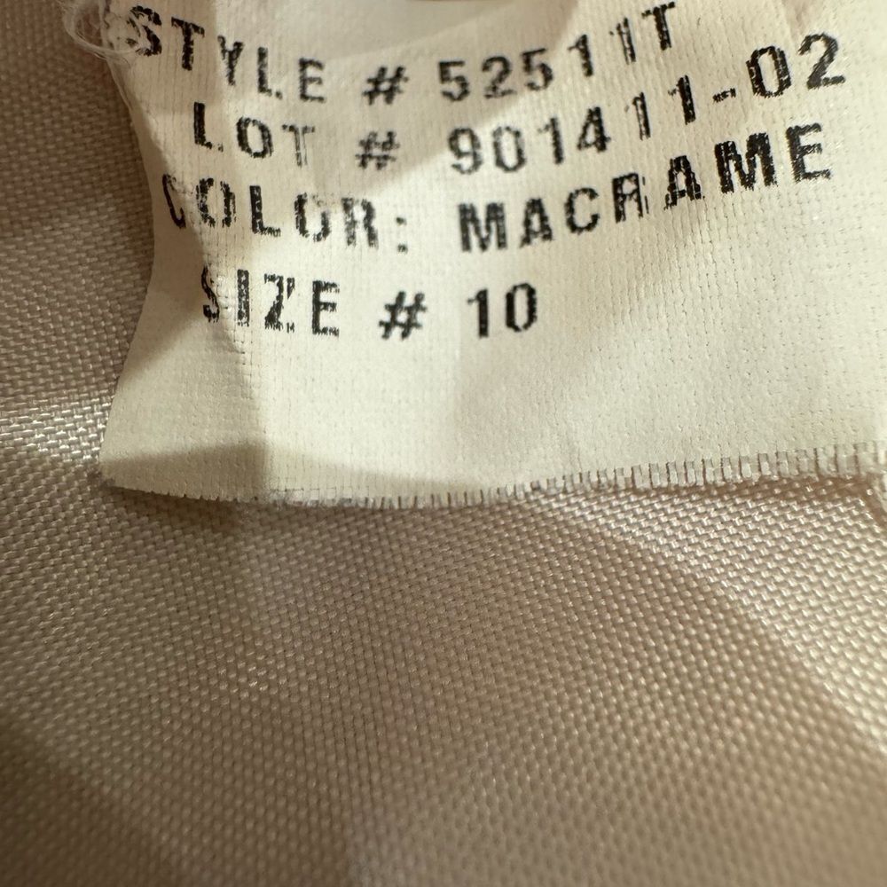 Tahari Wool Izzy coat cream neutral blush belted gold buttons 10 - Picture 7 of 16